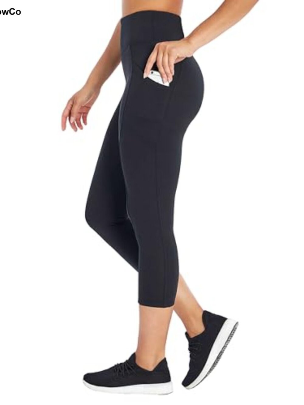 High Waist Tummy Control Mid-Calf Legging with Pockets, Maternity? No -